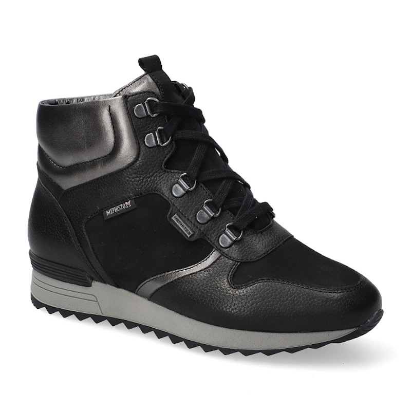 【美品】MEPHISTO ブーツ　レディース　ブラック　23.5 チロリアン 美品】MEPHISTO ブーツ レディース ブラック 23.5 チロリアン MEPHISTO