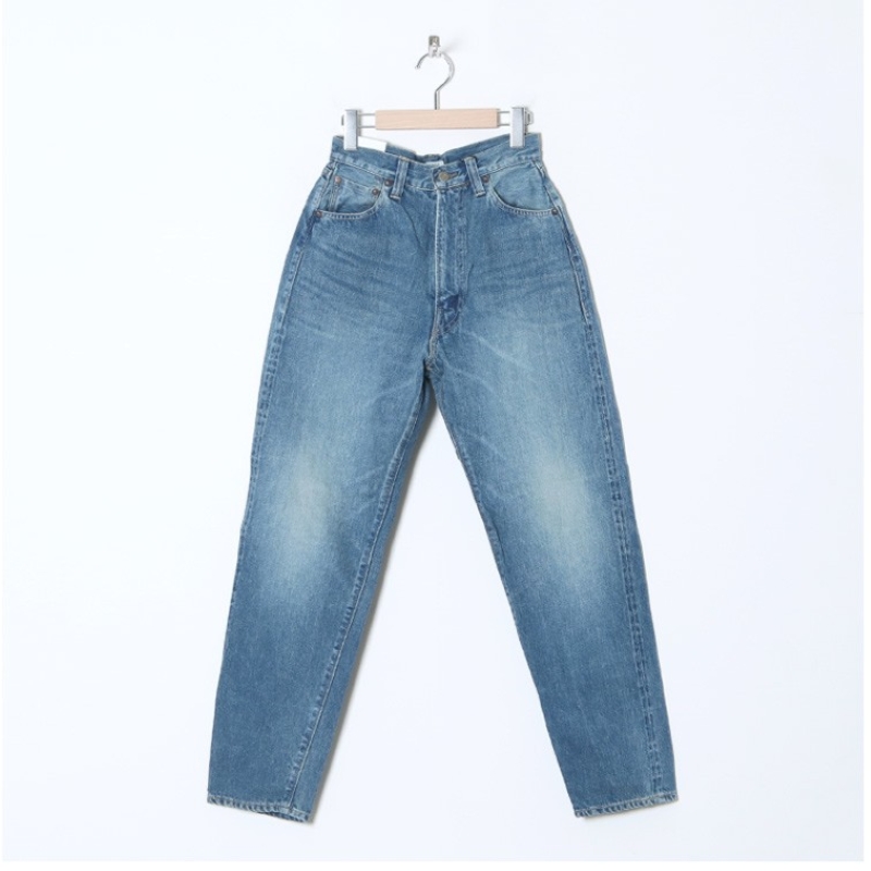 1サイズ LENO LUCY HIGH WAIST TAPERED JEANS《FADE INDIGO》