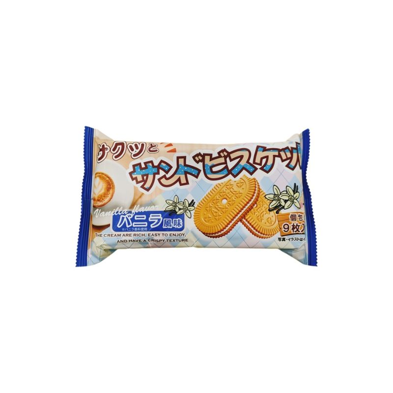 サクッとサンドビスケット9枚 バニラ風味