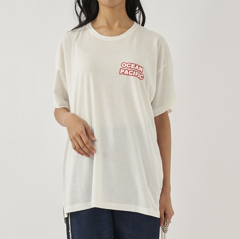  Jeans ブレックファスト バックプリント Tシャツ 送関込 レコードガール イラストバックプリント ビッグシルエット半袖T