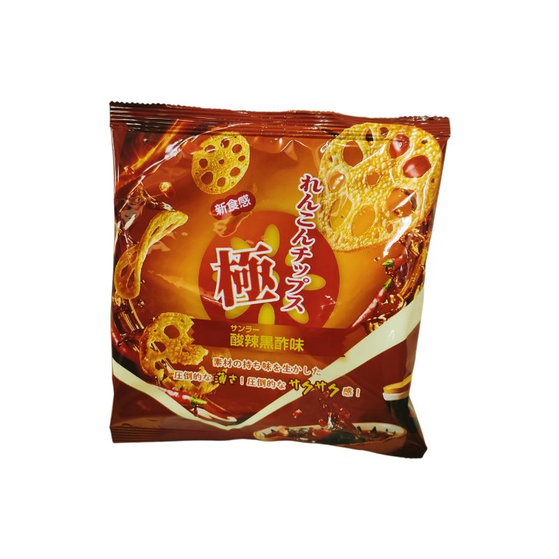 極 れんこんチップス 酸辣黒酢味