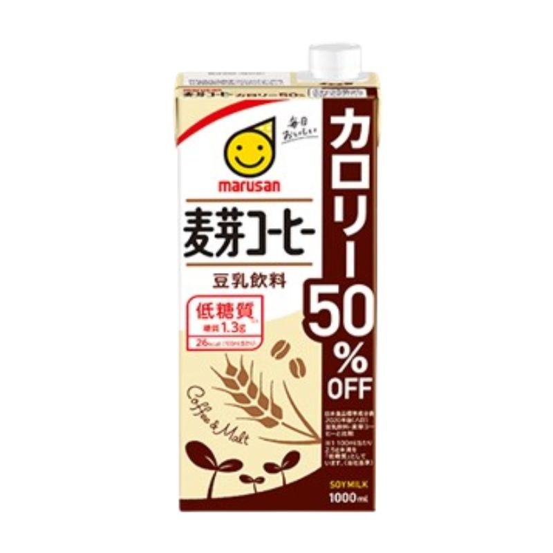 マルサンアイ 豆乳飲料 麦芽コーヒー カロリー50％オフ 低糖質