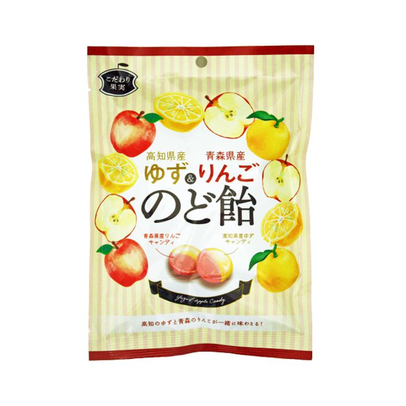 旭フレッシュ 高知県産ゆず＆青森県産りんごのど飴
