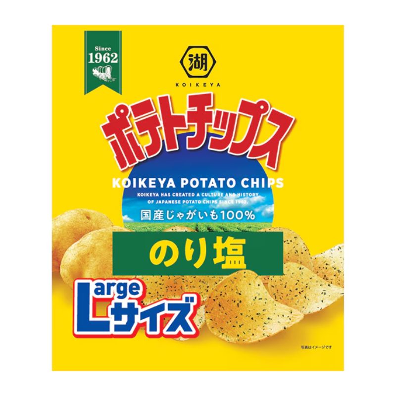 湖池屋 ポテトチップス のり塩 Largeサイズ