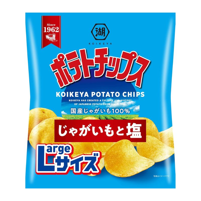 湖池屋 ポテトチップス じゃがいもと塩 LARGEサイズ