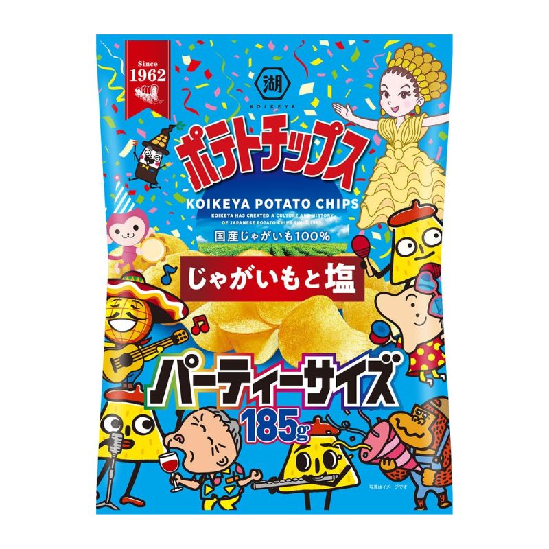 湖池屋 ポテトチップス じゃがいもと塩 パーティーサイズ