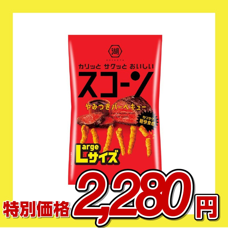 湖池屋 スコーン やみつきバーベキュー Largeサイズ