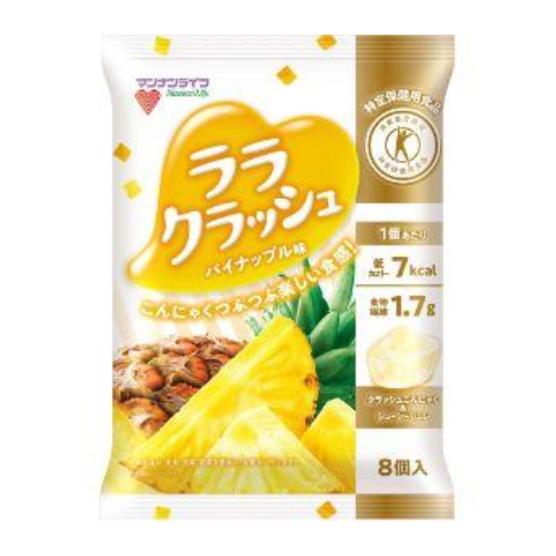 マンナンライフ 蒟蒻畑ララクラッシュ パイナップル味