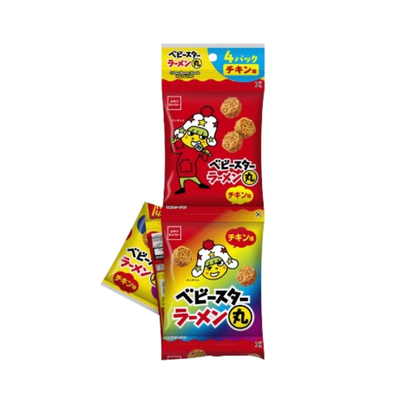 おやつカンパニー ベビースターラーメン丸 チキン味 4連