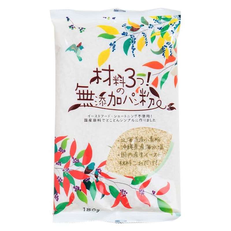 三木食品 材料3つの無添加パン粉