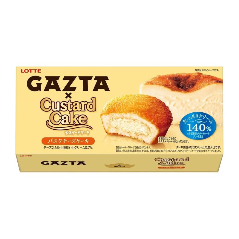ロッテ カスタードケーキ バスクチーズケーキ